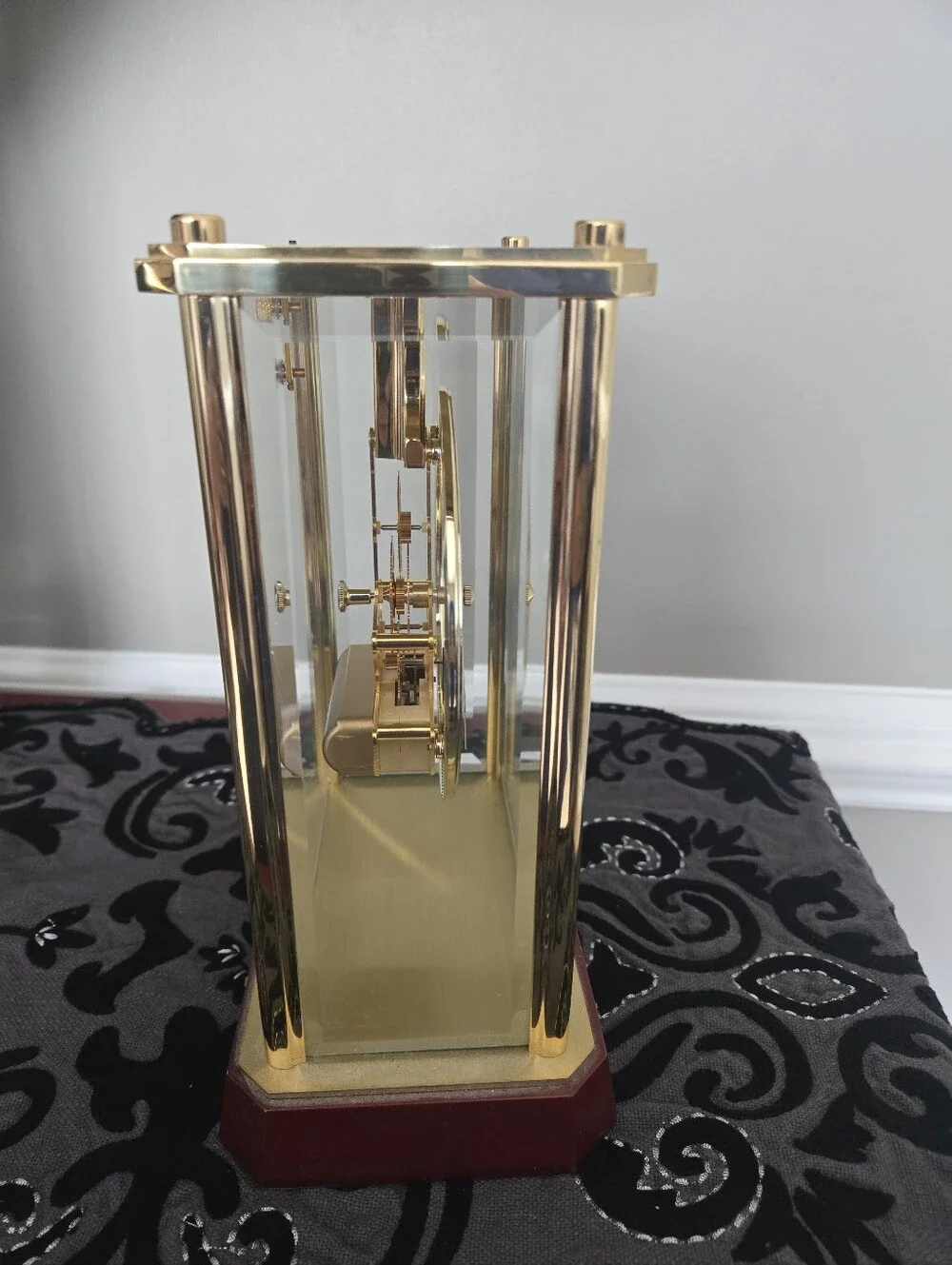 Seiko Brass Skeleton Clock